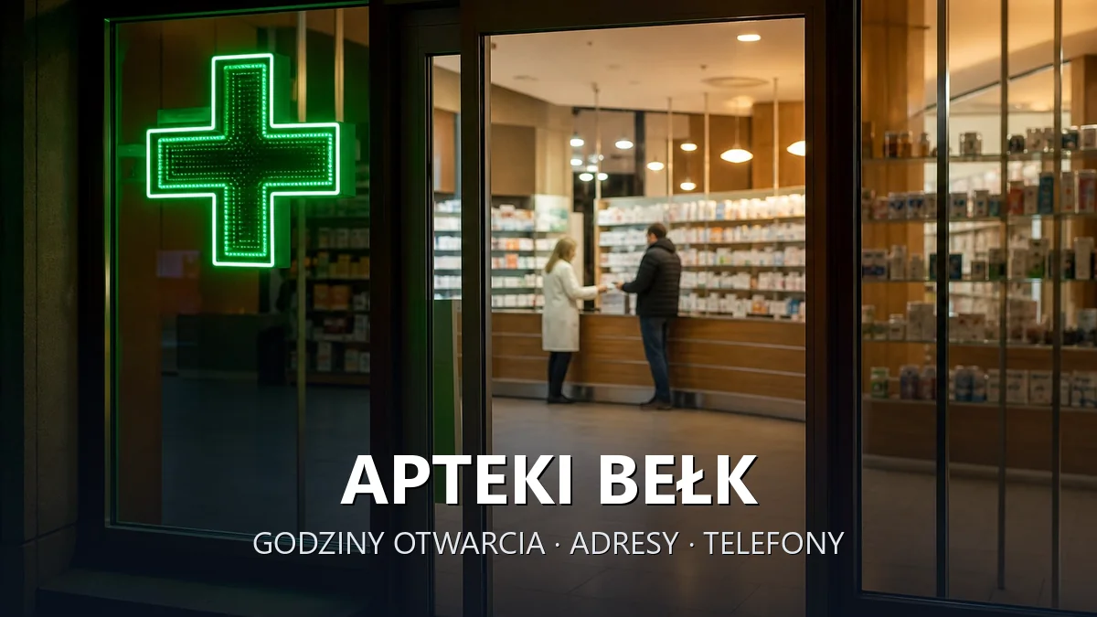 Apteki Bełk, gmina Czerwionka-Leszczyny, powiat rybnicki - adresy, telefony, godziny otwarcia