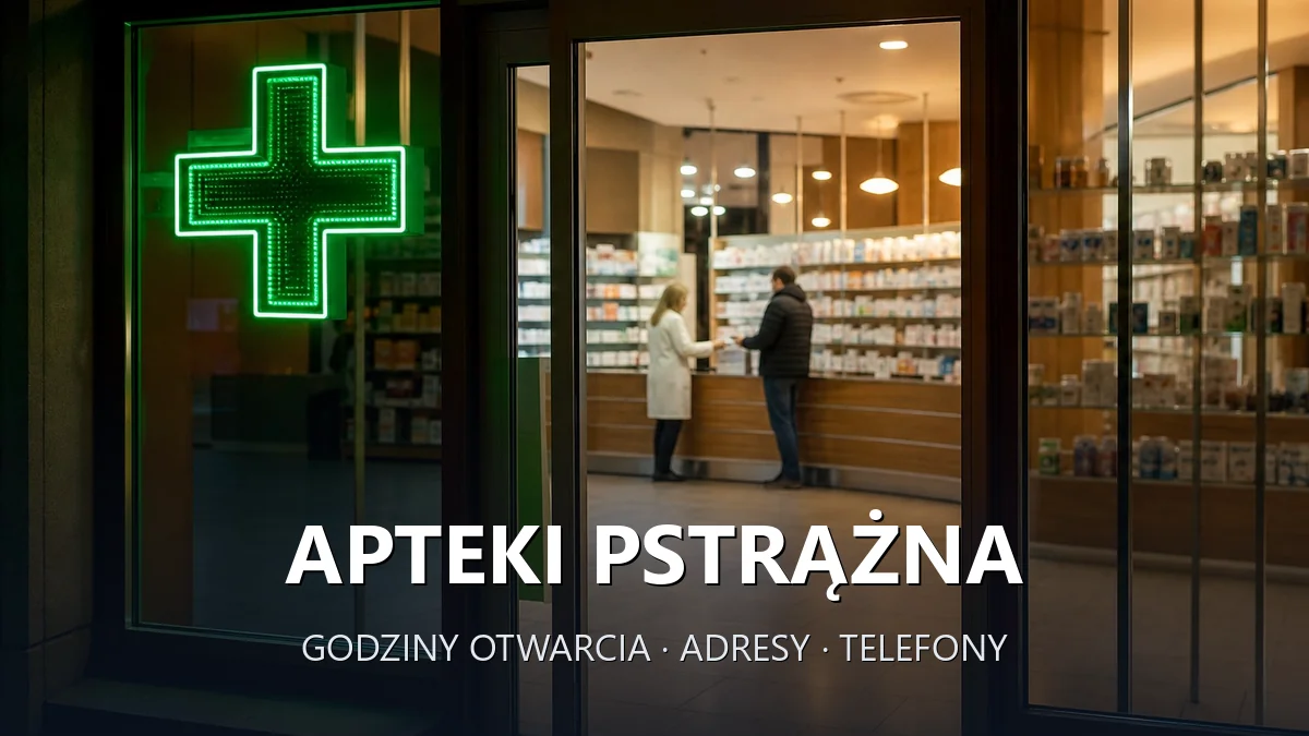 Apteki Pstrążna, gmina Lyski, powiat rybnicki - adresy, telefony, godziny otwarcia