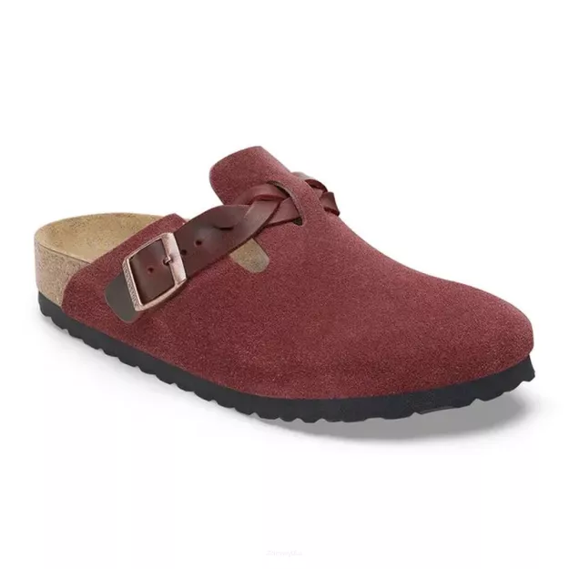 Chodaki Birkenstock Boston Braided zinfandel