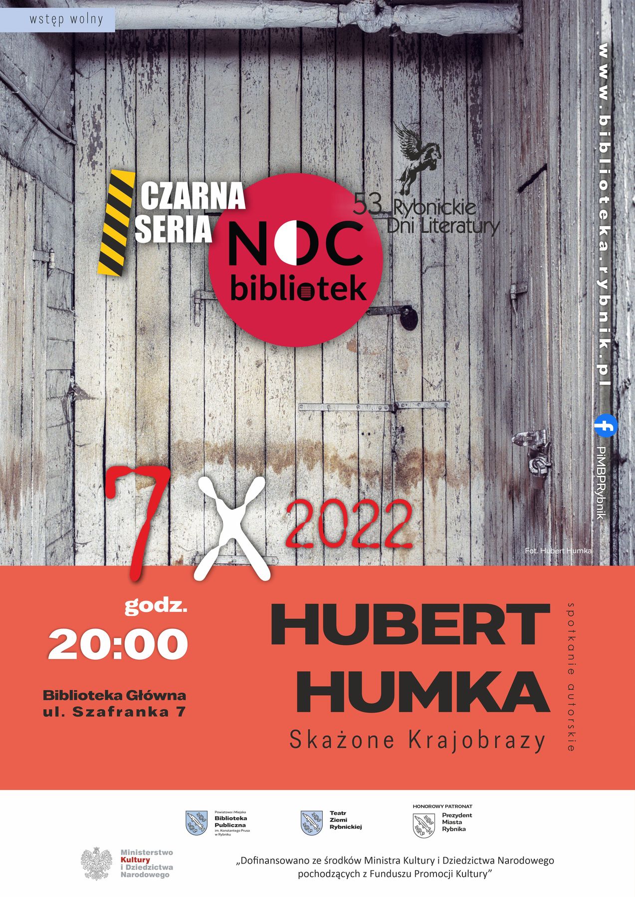 Biblioteka Rybnik: Spotkanie z Hubertem Humką