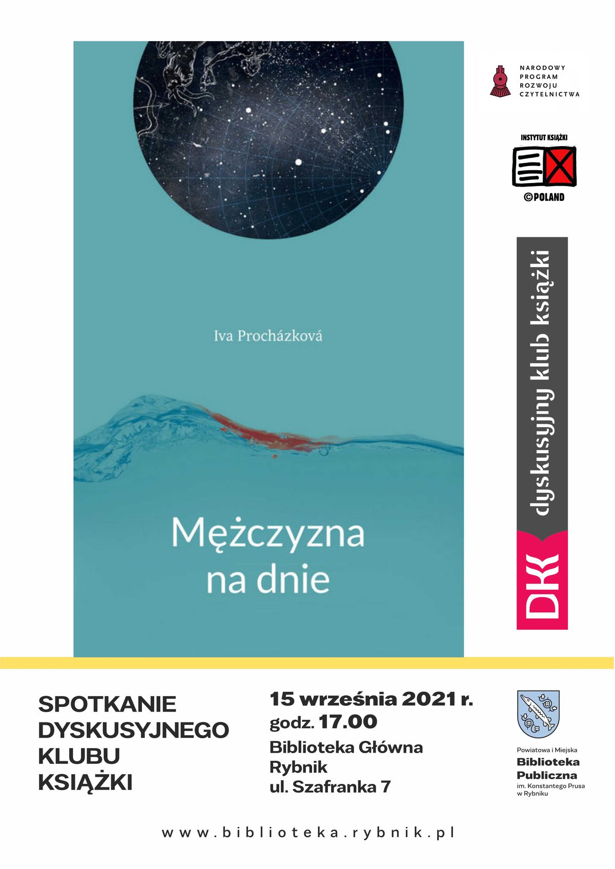 Biblioteka Rybnik: DKK: Mężczyzna na dnie” Ivy Procházkovej