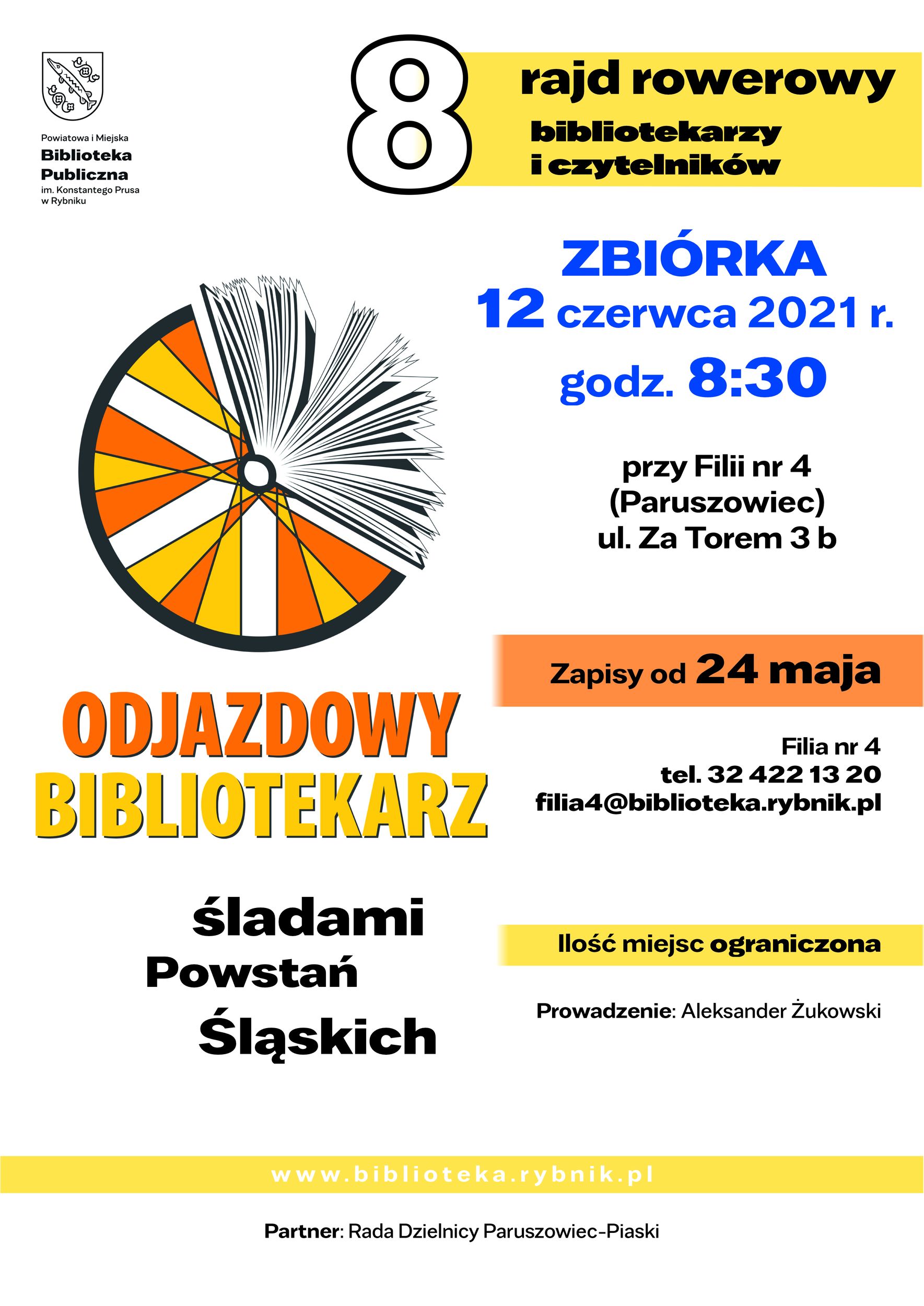 Biblioteka Rybnik:                                                  Odjazdowy Bibliotekarz śladami powstań śląskich