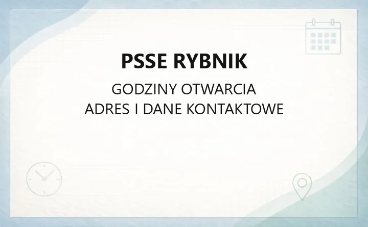 PSSE Rybnik - kontakt, badania, zgłoszenia interwencji