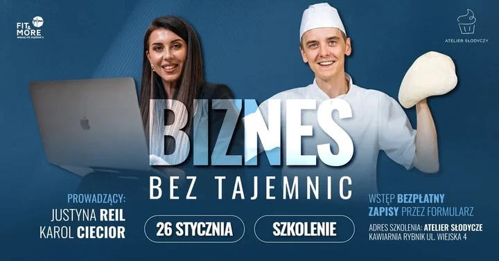 Grafika promocyjna wydarzenia Biznes Bez Tajemnic Rybnik — Narzędzia, które ratują biznes