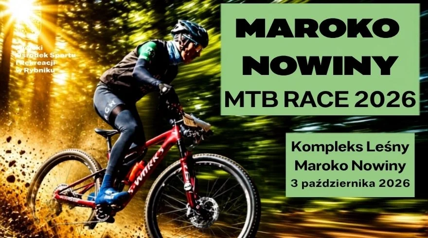 Grafika promocyjna wydarzenia Maroko-Nowiny MTB Race 2026