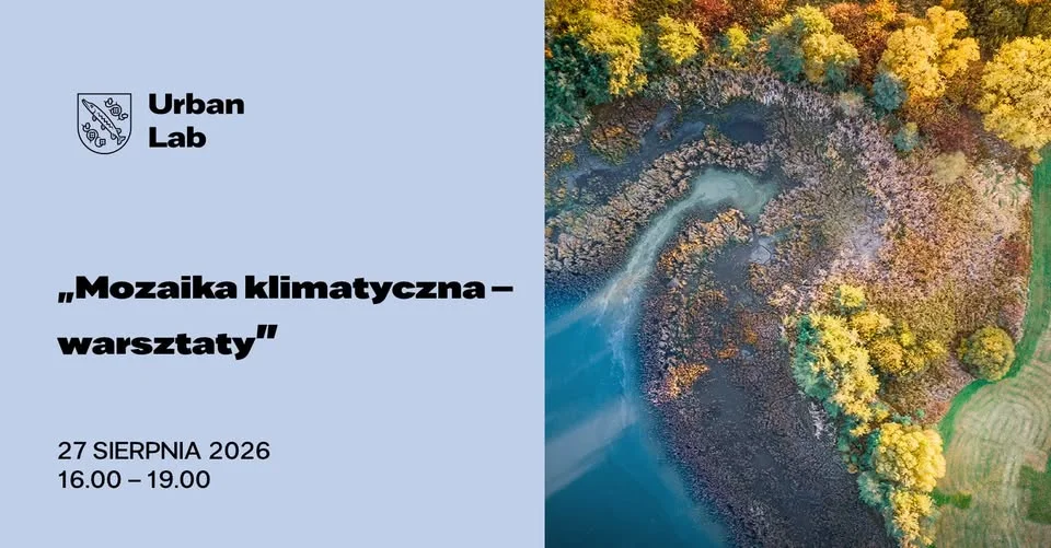 Grafika promocyjna wydarzenia Mozaika klimatyczna – warsztaty o klimacie