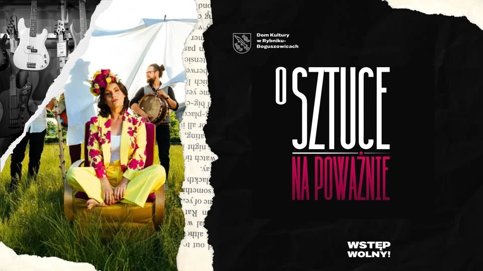 Grafika promocyjna wydarzenia O Sztuce Na Poważnie – rozmowa z Chwilą Nieuwagi