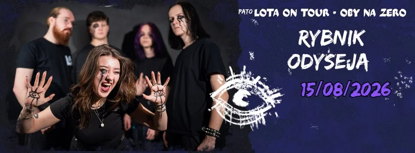 Grafika promocyjna wydarzenia LOTA w Rybniku na trasie „OBY NA ZERO TOUR”