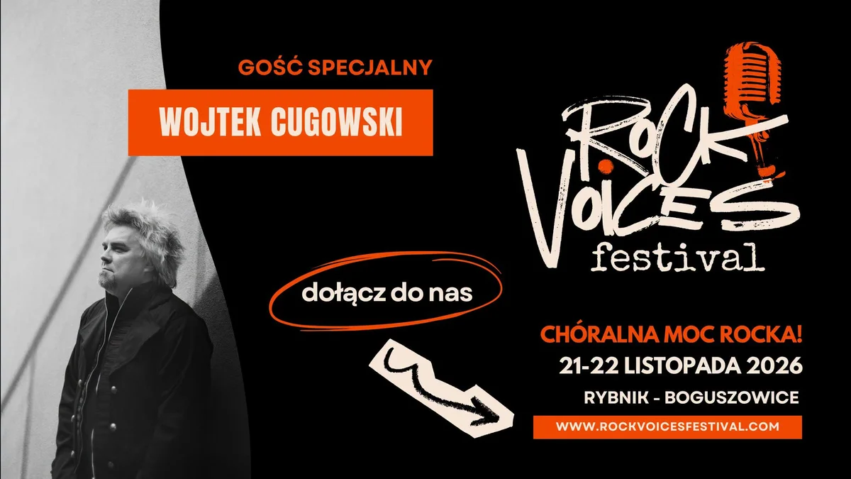 Grafika promocyjna wydarzenia Rock Voices Festival 2026 koncert finałowy