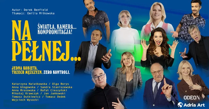 Grafika promocyjna wydarzenia Na pełnej... światła, kamera, kompromitacja! — farsowy wieczór w Rybniku