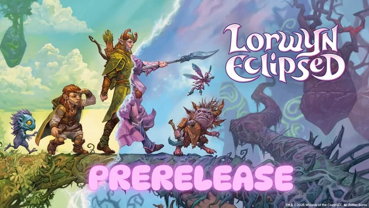 Grafika promocyjna wydarzenia Prerelease Lorwyn Eclipsed w Jaskini — turniej w Rybniku