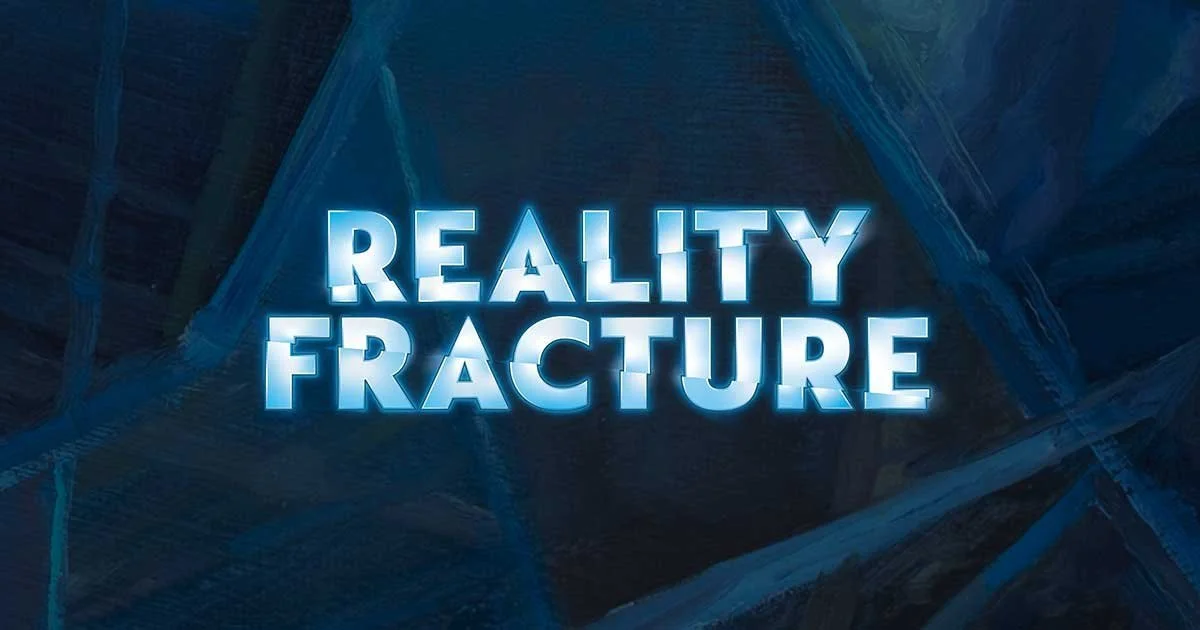 Grafika promocyjna wydarzenia Prerelease Reality Fracture w Jaskini – turniej Magic