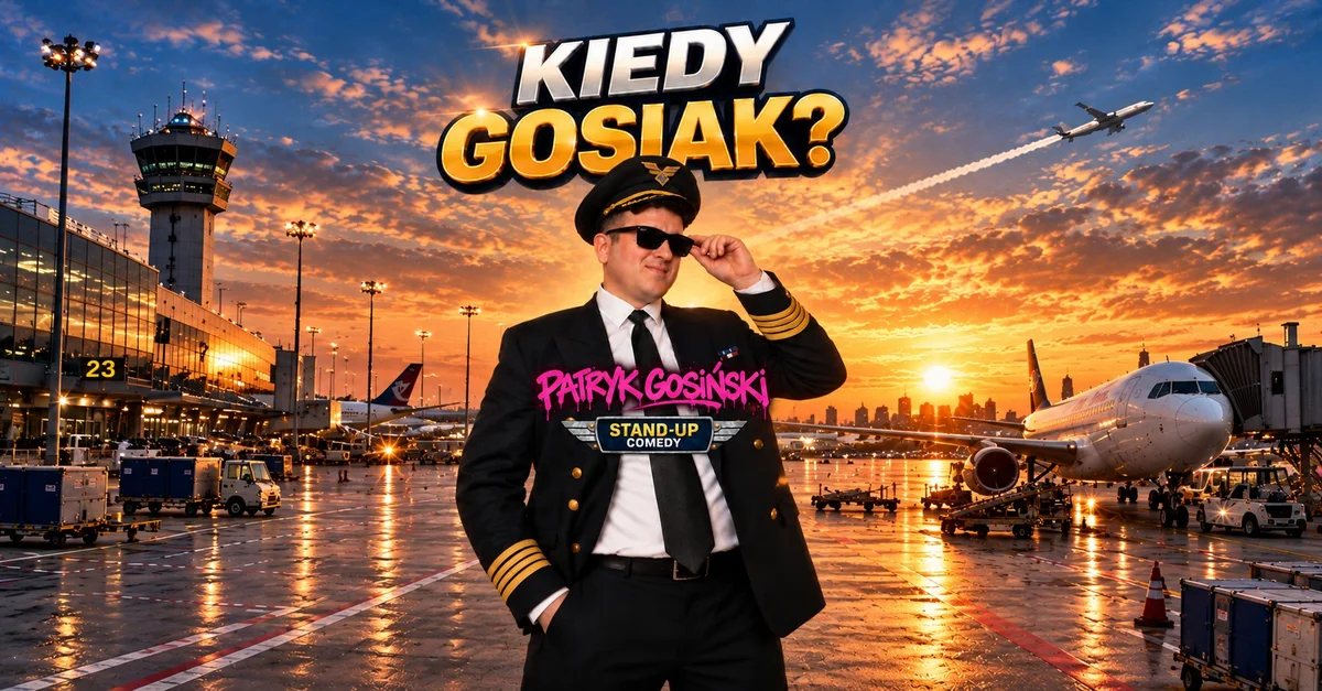 Grafika promocyjna wydarzenia Kiedy Gosiak? Stand-up w Rybniku