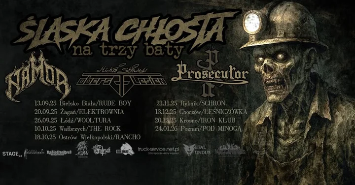 Obrazek przedstawia grafikę promocyjną wydarzenia Koncert metalowy w Schronie — Rybnik, 21 listopada 2025