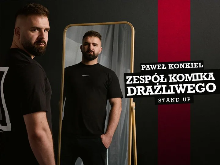 Grafika promocyjna wydarzenia Stand‑Up Rybnik — Paweł Konkiel: „Zespół komika drażliwego”