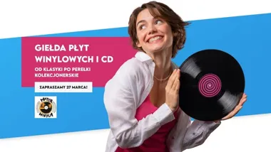 Grafika promocyjna wydarzenia Giełda płyt winylowych i CD / Rybnik Plaza — 27 marca
