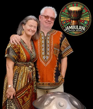 Grafika promocyjna wydarzenia Grajmy na Djembe! Warsztaty w Rybniku