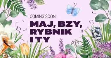 Grafika promocyjna wydarzenia Maj, bzy, Rybnik i Ty — plenerowy festiwal muzyczny w Rybniku (1–2 maja 2026)