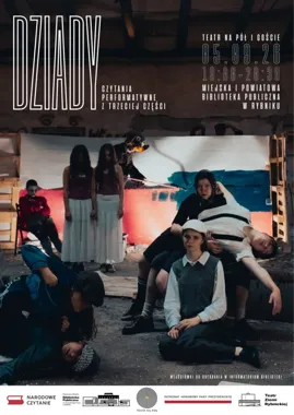 Grafika promocyjna wydarzenia Narodowe czytanie „Dziadów” Adama Mickiewicza | TEATR NA PÓŁ