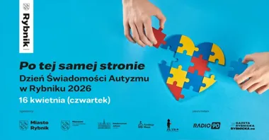 Grafika promocyjna wydarzenia Po tej samej stronie: Dzień Świadomości Autyzmu w Rybniku 2026