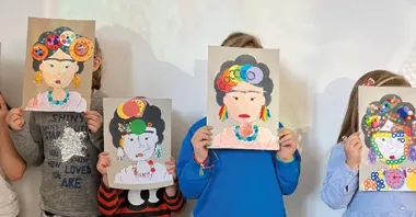 Grafika promocyjna wydarzenia Rybnik: Tu Sztuka! Rodzinne warsztaty o sztuce dla dzieci