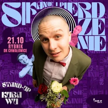 Grafika promocyjna wydarzenia Stand-up Kuba Wu
