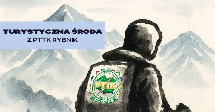 Grafika promocyjna wydarzenia Turystyczna środa z PTTK Rybnik — spotkania podróżnicze i lokalna historia