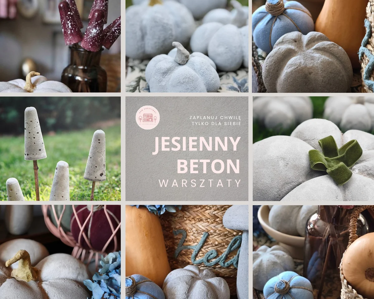 Grafika promocyjna wydarzenia Jesienny Beton – warsztaty w Rybniku