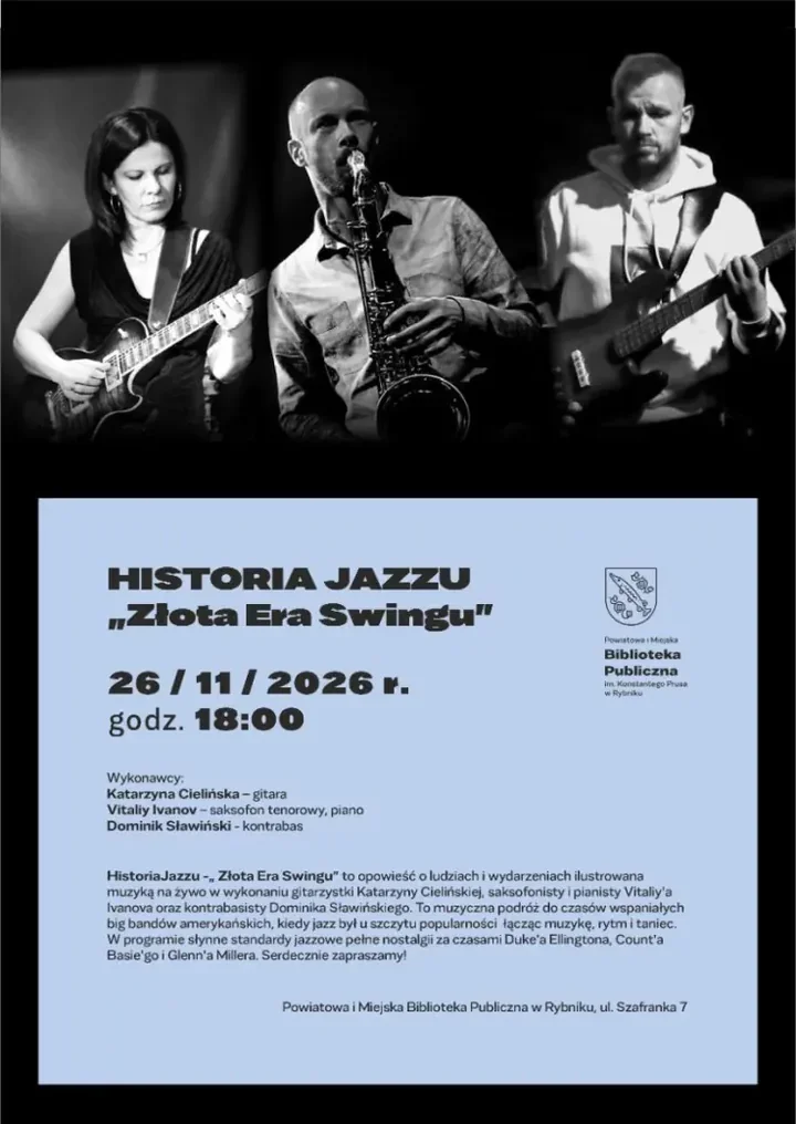 Jazz w Rybniku zabrzmi jak za czasów wielkich swingujących big-bandów