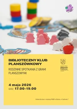 Planszówki wracają do biblioteki - majowe spotkanie dla całych rodzin