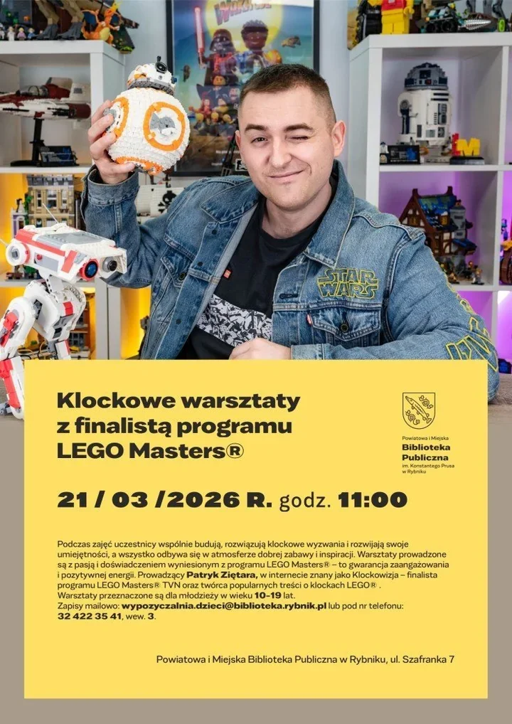 Klocki i kreatywność w akcji - Patryk Ziętara poprowadzi warsztaty przy otwarciu Strefy Młodych