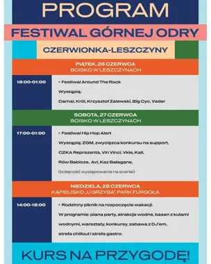 Rock, hip hop i rodzinny piknik. Czerwionka-Leszczyny szykuje trzy festiwalowe dni