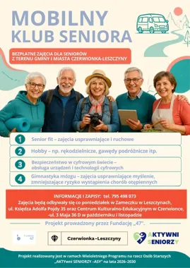 Bezpłatne zajęcia dla seniorów w Czerwionce-Leszczynach. Cztery różne ścieżki