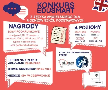 Szkolny konkurs z języka angielskiego przyciągnie młodych uczestników – rywalizacja i praktyczna nauka