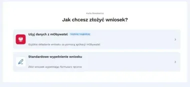 Rybka z mObywatelem. Wniosek o kartę bez ręcznego wpisywania danych