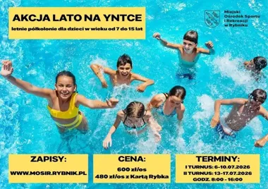 Yntka szykuje wakacje w ruchu - dwa turnusy, basen i wycieczki