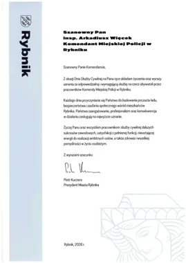 Pracownicy cywilni w centrum uwagi - Komenda Miejska Policji w Rybniku