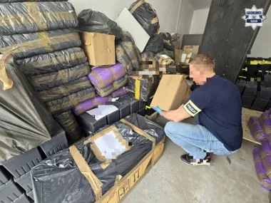 Na przeładunku w Żorach wpadł z tytoniem wartym fortunę