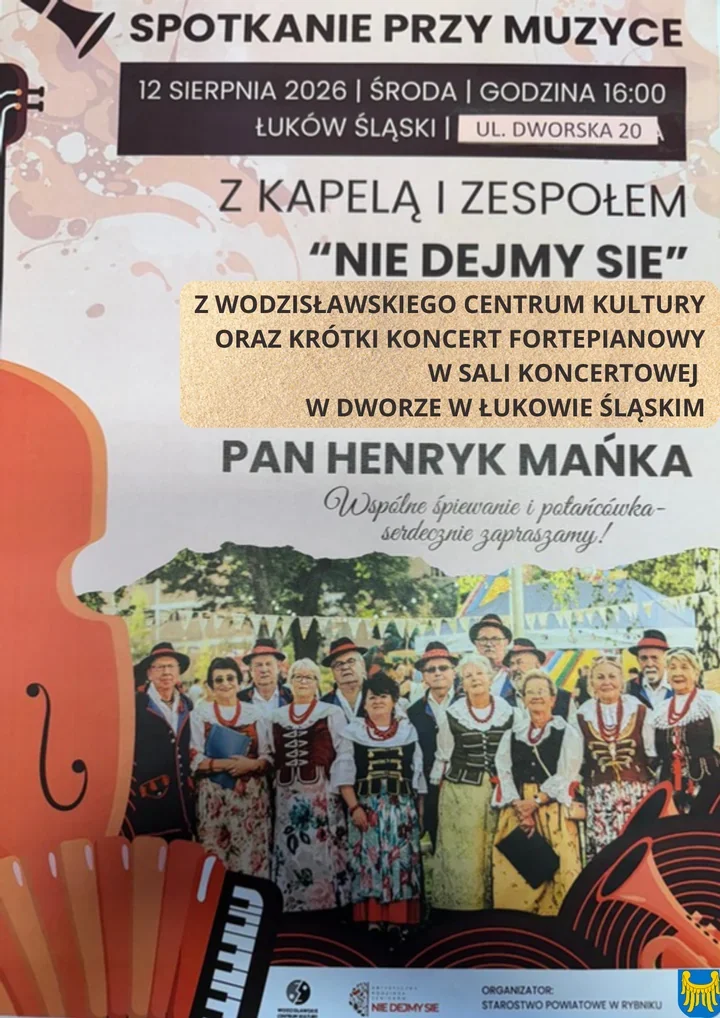 Muzyka, fortepian i potańcówka. Spotkanie w Łukowie Śląskim