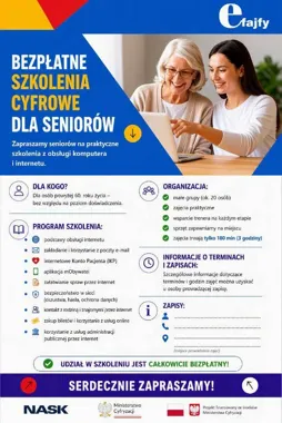 Seniorzy uczą się bezpiecznego internetu. Szkolenia obejmą całą Polskę