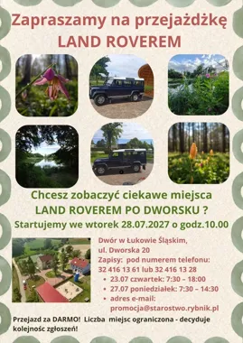 Land Roverem po dworsku. Bezpłatna wyprawa rusza z Łukowa Śląskiego