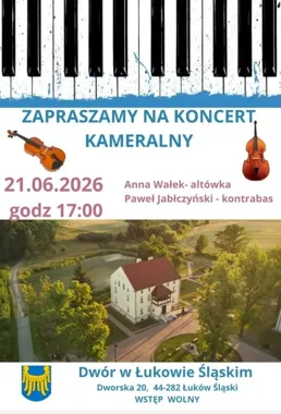 Kameralny koncert w Łukowie Śląskim. Dwór szykuje muzyczne spotkanie